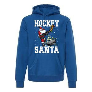 Hockey 812 Santa Hockey Player Christmas Cool Gift Premium Hoodie