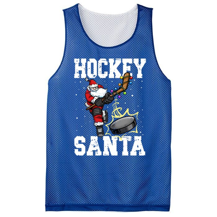 Hockey 812 Santa Hockey Player Christmas Cool Gift Mesh Reversible Basketball Jersey Tank