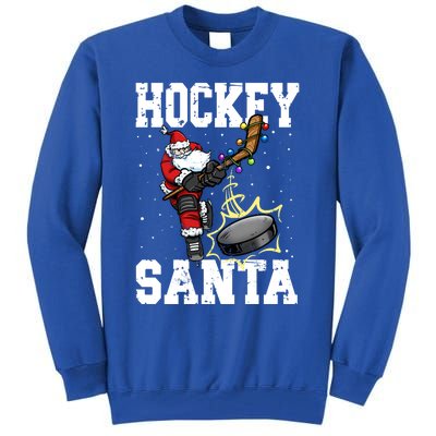 Hockey 812 Santa Hockey Player Christmas Cool Gift Tall Sweatshirt