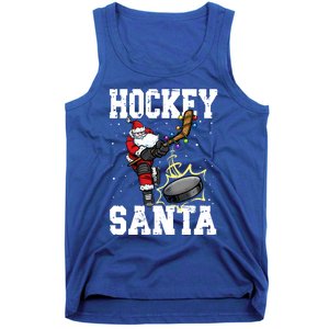 Hockey 812 Santa Hockey Player Christmas Cool Gift Tank Top