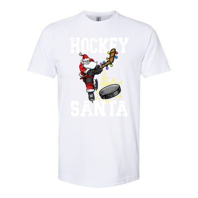 Hockey 812 Santa Hockey Player Christmas Cool Gift Softstyle CVC T-Shirt