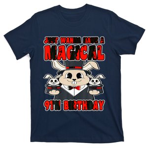 Happy 9 Birthday 9 Year Old Magical Magician 9th Birthday T-Shirt