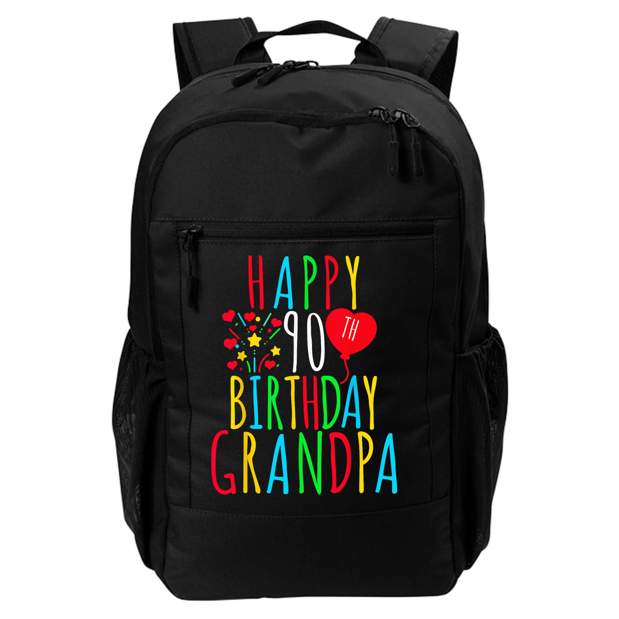 Happy 90th Birthday Grandpa Birthday 90 Years Old Grandpa Backpack