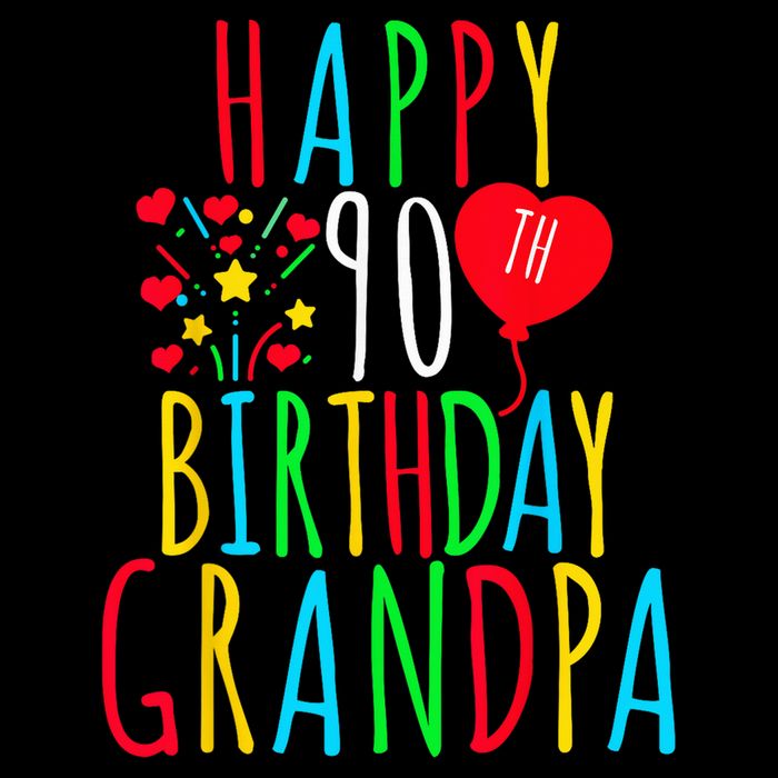 Happy 90th Birthday Grandpa Birthday 90 Years Old Grandpa Backpack