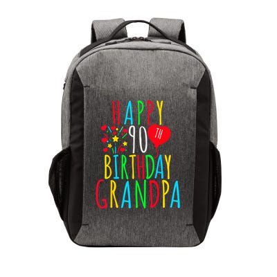 Happy 90th Birthday Grandpa Birthday 90 Years Old Grandpa Vector Backpack