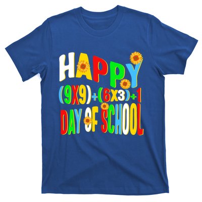 Happy (9x9)+(6x3)+1 Day Of School 100 Math Teacher Equation Great Gift T-Shirt