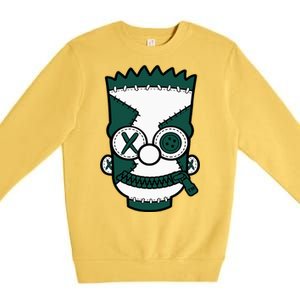 Hiphop 90s Streetwear Matching Oxidized Green 4s Premium Crewneck Sweatshirt