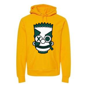 Hiphop 90s Streetwear Matching Oxidized Green 4s Premium Hoodie