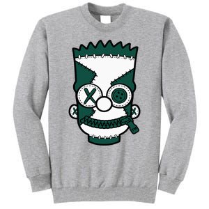 Hiphop 90s Streetwear Matching Oxidized Green 4s Tall Sweatshirt