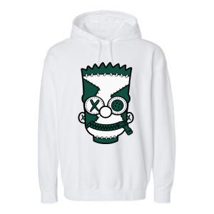 Hiphop 90s Streetwear Matching Oxidized Green 4s Garment-Dyed Fleece Hoodie