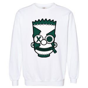 Hiphop 90s Streetwear Matching Oxidized Green 4s Garment-Dyed Sweatshirt