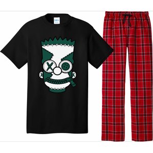 Hiphop 90s Streetwear Matching Oxidized Green 4s Pajama Set