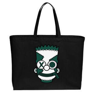 Hiphop 90s Streetwear Matching Oxidized Green 4s Cotton Canvas Jumbo Tote