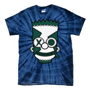 Hiphop 90s Streetwear Matching Oxidized Green 4s Tie-Dye T-Shirt