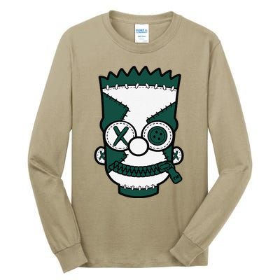 Hiphop 90s Streetwear Matching Oxidized Green 4s Tall Long Sleeve T-Shirt