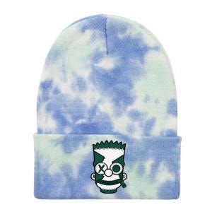 Hiphop 90s Streetwear Matching Oxidized Green 4s Tie Dye 12in Knit Beanie