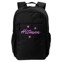 Hitman 90S Wrestling Fanatic Nostalgia Hart Vintage Graphic Daily Commute Backpack