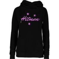 Hitman 90S Wrestling Fanatic Nostalgia Hart Vintage Graphic Womens Funnel Neck Pullover Hood