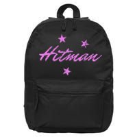 Hitman 90S Wrestling Fanatic Nostalgia Hart Vintage Graphic 16 in Basic Backpack