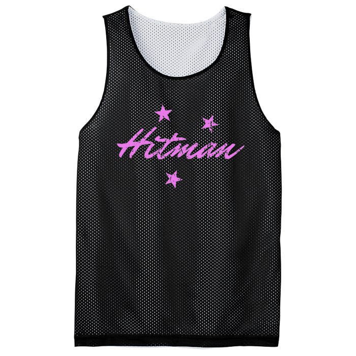 Hitman 90S Wrestling Fanatic Nostalgia Hart Vintage Graphic Mesh Reversible Basketball Jersey Tank