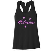 Hitman 90S Wrestling Fanatic Nostalgia Hart Vintage Graphic Women's Racerback Tank