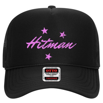 Hitman 90S Wrestling Fanatic Nostalgia Hart Vintage Graphic Trucker Hat