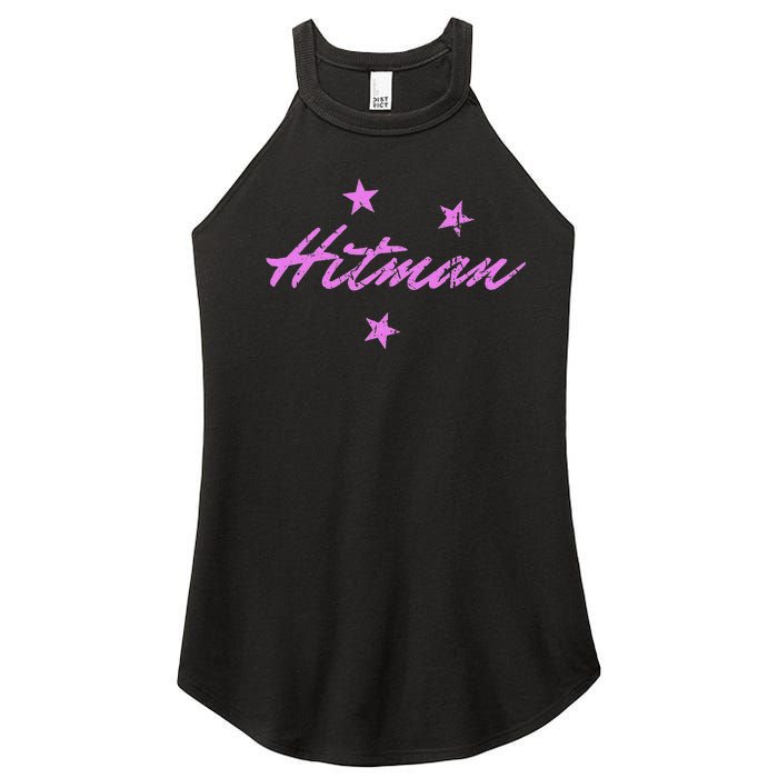 Hitman 90S Wrestling Fanatic Nostalgia Hart Vintage Graphic Women's Perfect Tri Rocker Tank