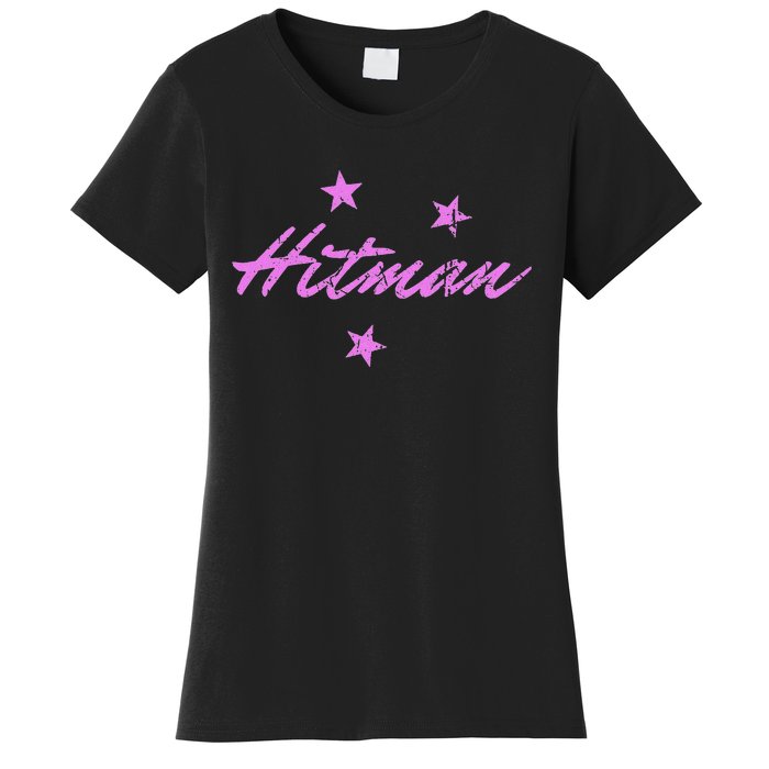 Hitman 90S Wrestling Fanatic Nostalgia Hart Vintage Graphic Women's T-Shirt