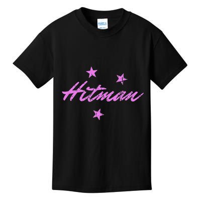 Hitman 90S Wrestling Fanatic Nostalgia Hart Vintage Graphic Kids T-Shirt