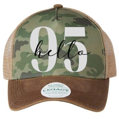 Hello 95 Years Birthday Bold Statement Legacy Tie Dye Trucker Hat