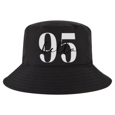 Hello 95 Years Birthday Bold Statement Cool Comfort Performance Bucket Hat