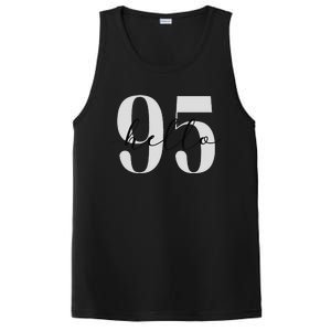 Hello 95 Years Birthday Bold Statement PosiCharge Competitor Tank