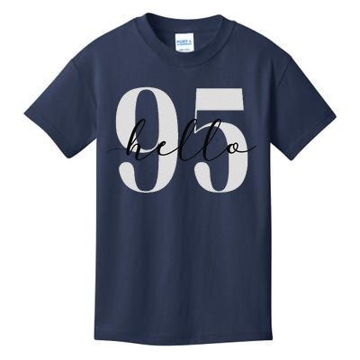 Hello 95 Years Birthday Bold Statement Kids T-Shirt