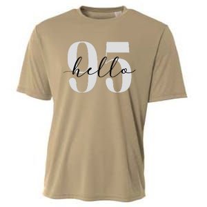 Hello 95 Years Birthday Bold Statement Cooling Performance Crew T-Shirt