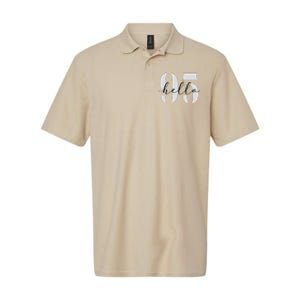 Hello 95 Years Birthday Bold Statement Softstyle Adult Sport Polo