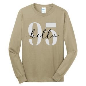 Hello 95 Years Birthday Bold Statement Tall Long Sleeve T-Shirt