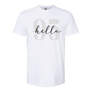 Hello 95 Years Birthday Bold Statement Softstyle CVC T-Shirt