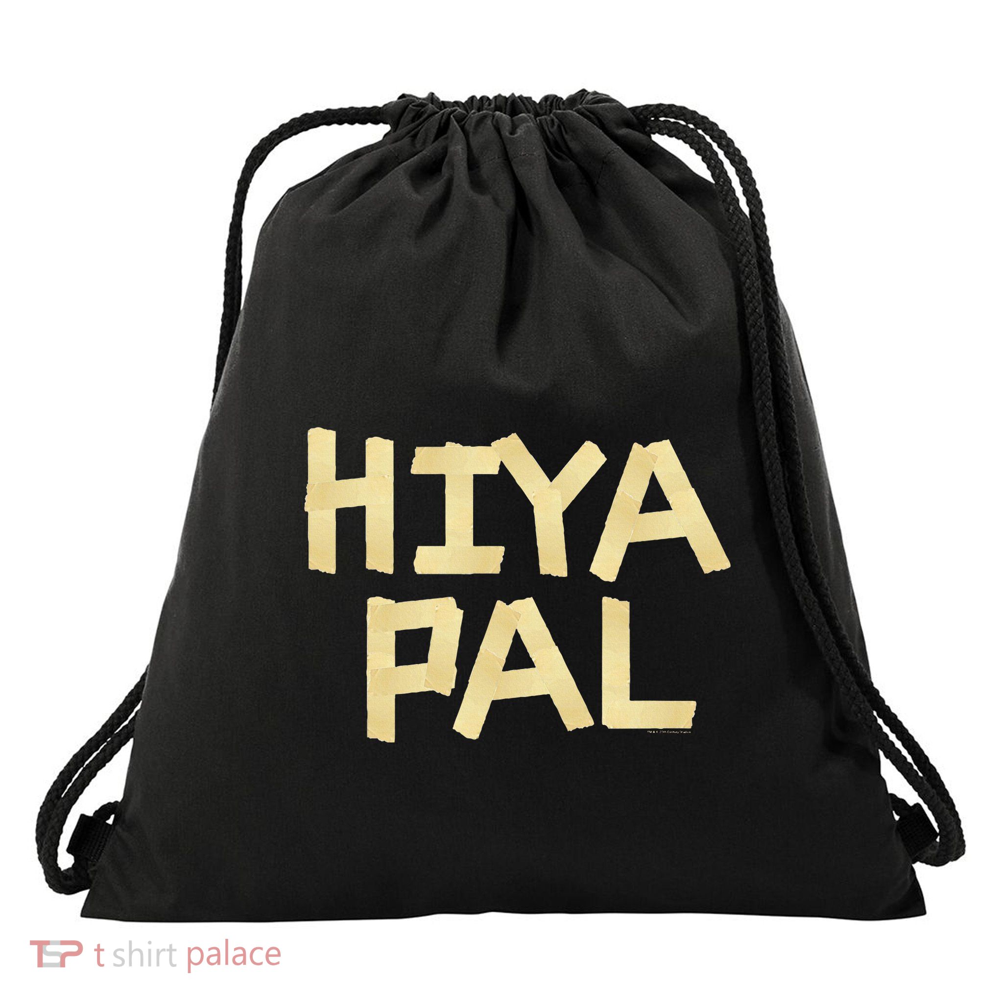 Home Alone 2 Sticky Bandits Masking Tape Quote Hiya Pal Drawstring Bag