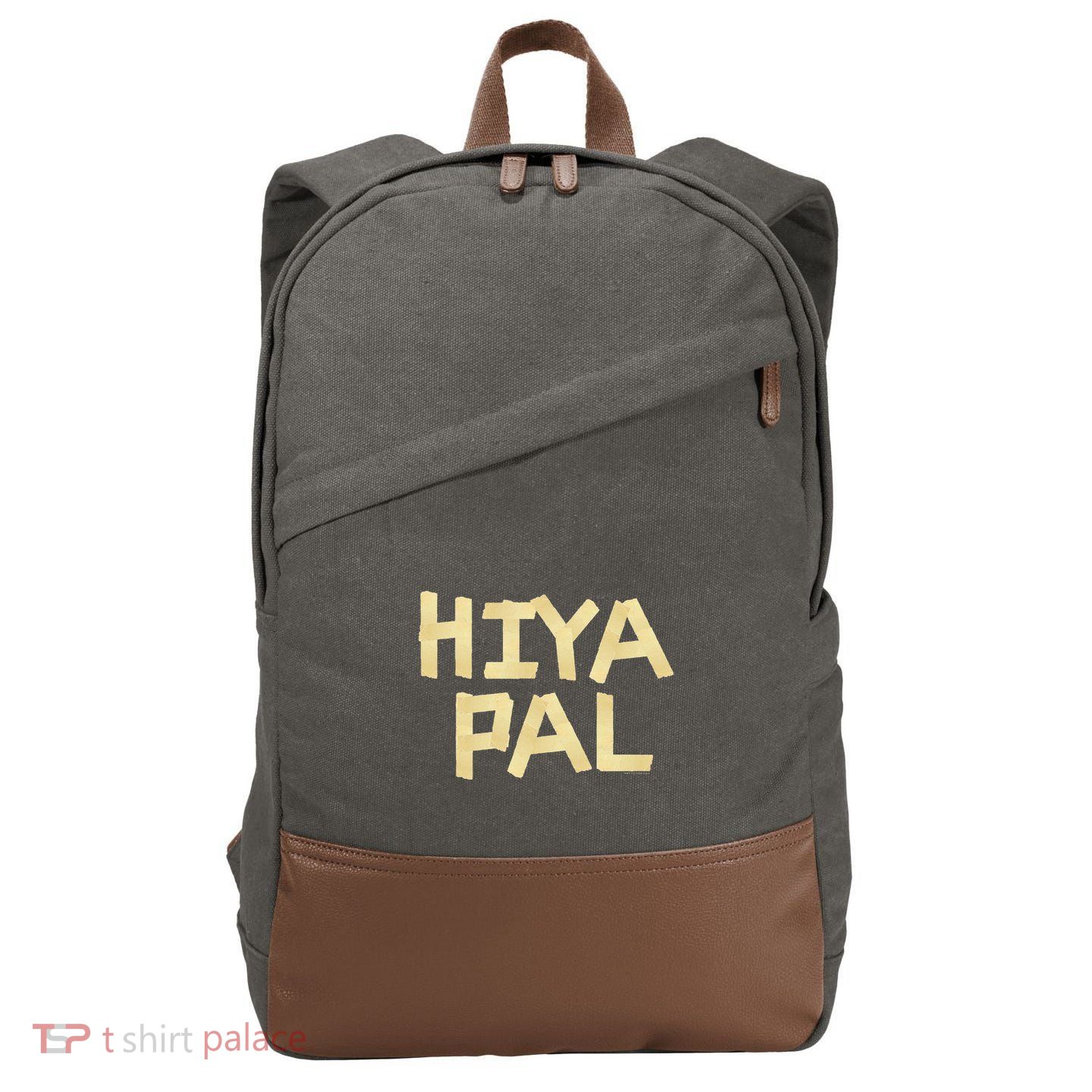 Home Alone 2 Sticky Bandits Masking Tape Quote Hiya Pal Cotton Canvas Backpack