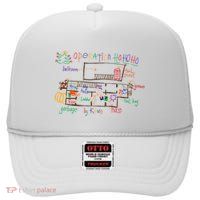 Home Alone 2 Christmas Kevin’S Drawing Operation Ho Ho Ho High Crown Mesh Back Trucker Hat