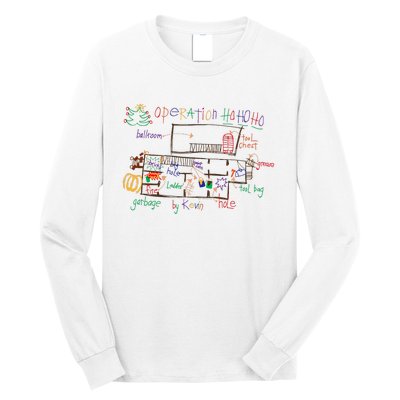 Home Alone 2 Christmas Kevin’S Drawing Operation Ho Ho Ho Long Sleeve Shirt