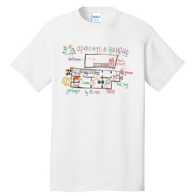 Home Alone 2 Christmas Kevin’S Drawing Operation Ho Ho Ho Tall T-Shirt