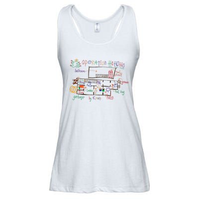 Home Alone 2 Christmas Kevin’S Drawing Operation Ho Ho Ho Ladies Essential Flowy Tank