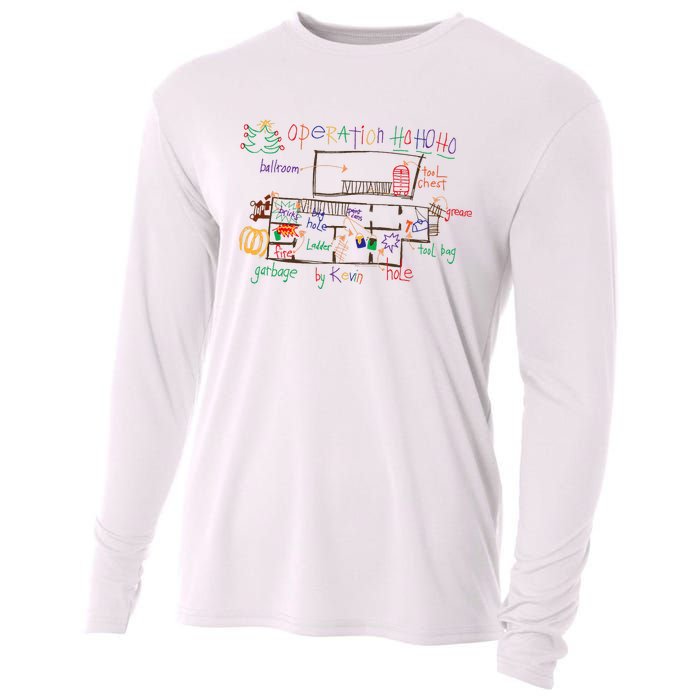 Home Alone 2 Christmas Kevin’S Drawing Operation Ho Ho Ho Cooling Performance Long Sleeve Crew