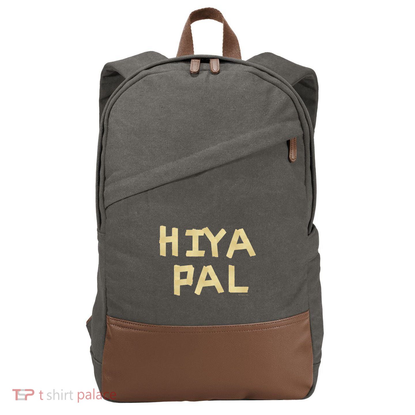 Home Alone 2 Sticky Bandits Masking Tape Quote Hiya Pa Cotton Canvas Backpack