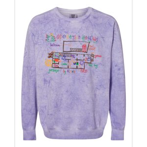 Home Alone 2 Christmas Kevin’S Drawing Operation Ho Ho Ho Gift Colorblast Crewneck Sweatshirt