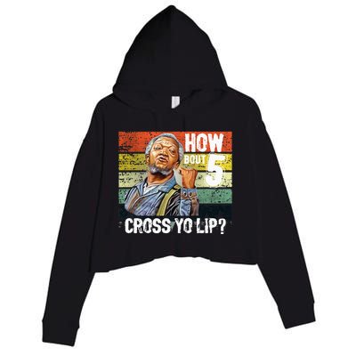 How About 5 Cross Yo Lips Son In Sanford City Crop Fleece Hoodie