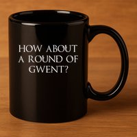 How About A Round Of Gwent Witcher 3 Wild Hunt Game 11oz C Handle Ceramic Mug