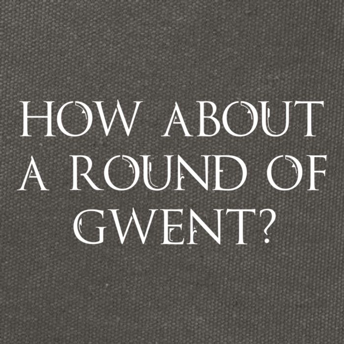 How About A Round Of Gwent Witcher 3 Wild Hunt Game Cotton Canvas Backpack