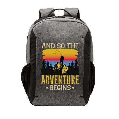 Hiking Adventures And So The Adventure Begins Vector Backpack